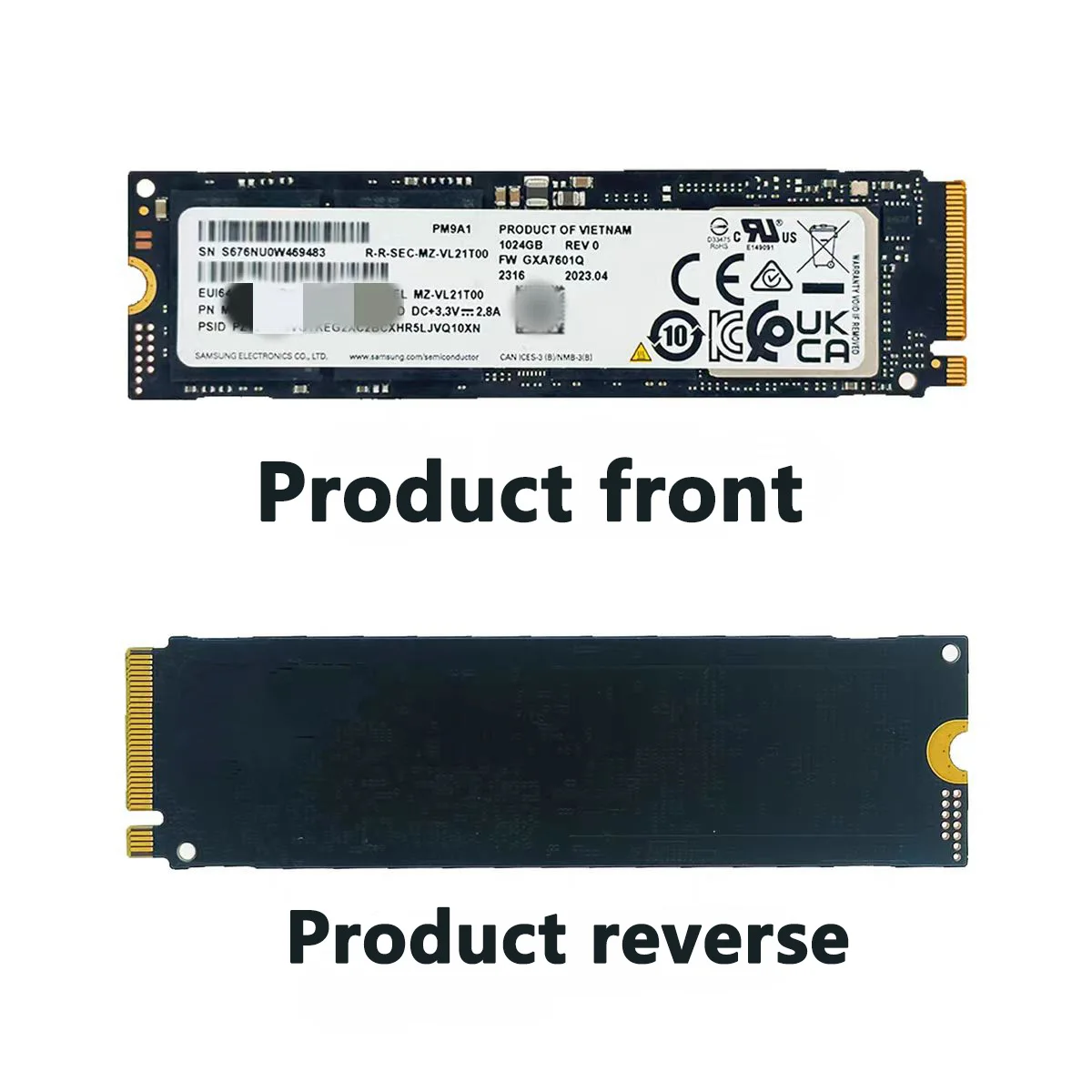 USED PM9A1 256G 512G 1TB 2TB 2280 NVME PCIE4.0 M.2 1024GB Computer M.2 SSD Solid State Drive FOR Samsung