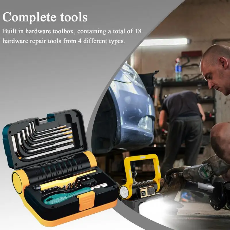 Work Light Magnetic Worklight With Digital Display Portable LED Work Light For Mechanic Car Repair Outdoor Building Camping