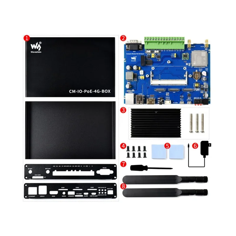 Scheda di espansione IO 4G LTE PoE con Kit di avviamento per RPI Raspberry Pi Compute Module 3 CM3 Lite Extension