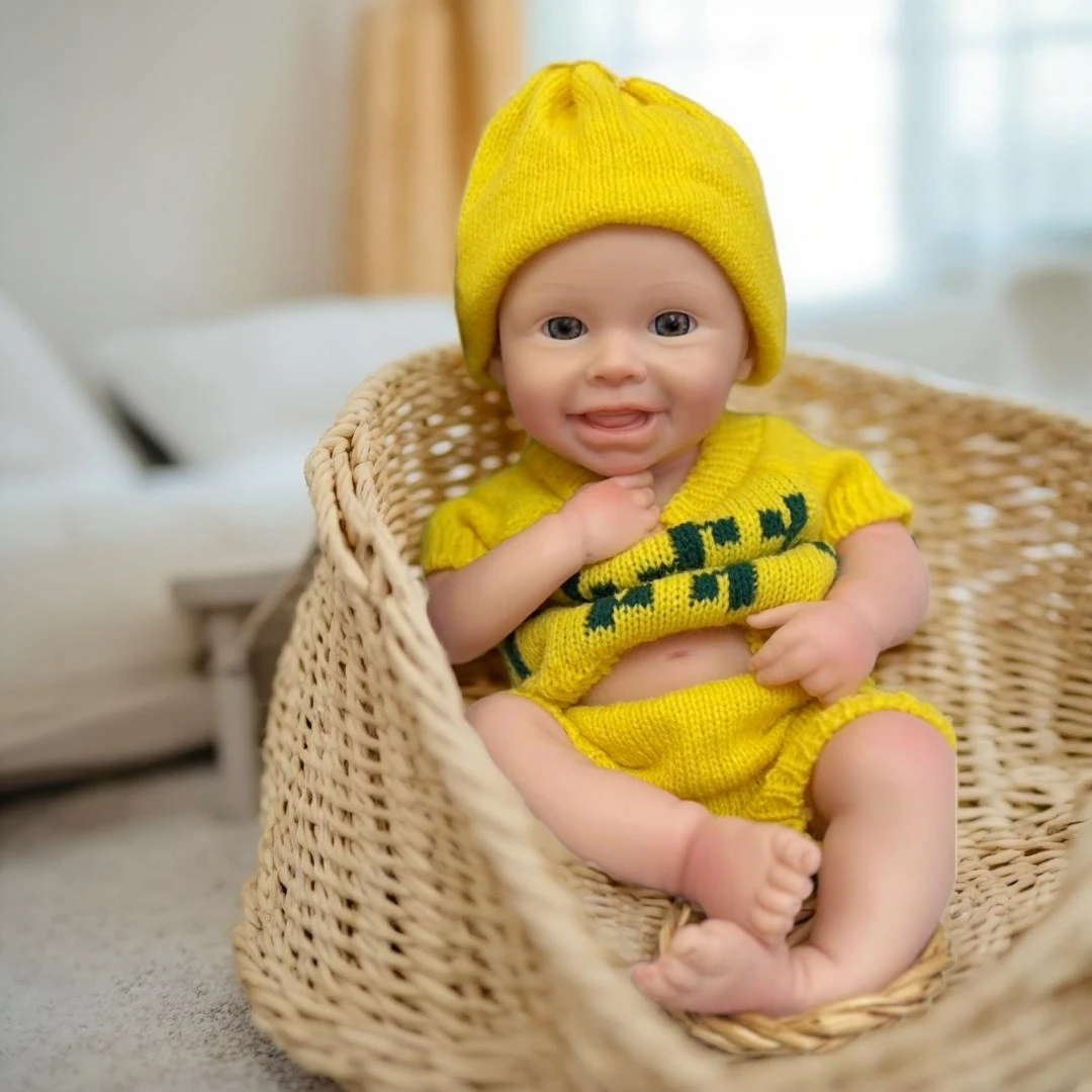 

Открытые глаза 13-дюймовая силиконовая кукла реборн-кукла Харпер с моющимся телом, ручная роспись кожей, водонепроницаемая кукла реборн для девочек