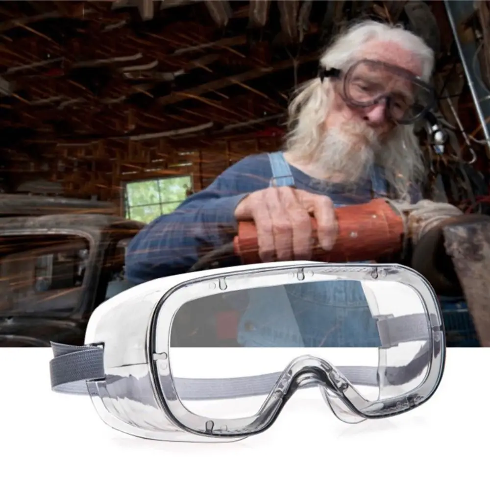 

Portable Professional Safety Goggles Dustproof Vented Anti Splash Eyewear Protective Lightweight Anti-Fog Glasses Work Lab