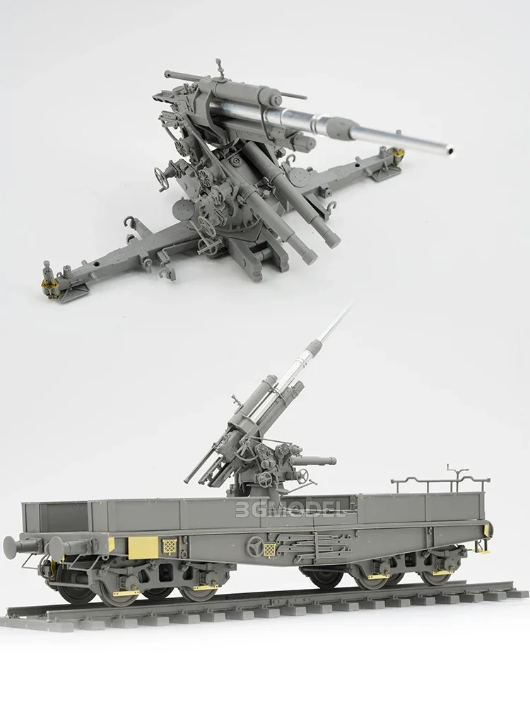 Border Assembling Model Kit BT-044 German 88mm Gun Flak 36 with SSys Wagon 1/35