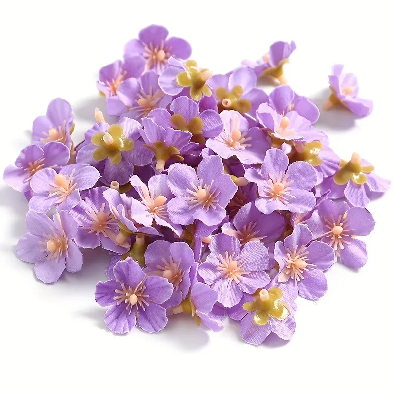 30/50/100 Stück künstliche Blumen Kopf 2,5 cm gefälschte Blumen für Heimdekoration Hochzeitsdekoration DIY handgemachte Girlande Geschenke Zubehör – Detail 9
