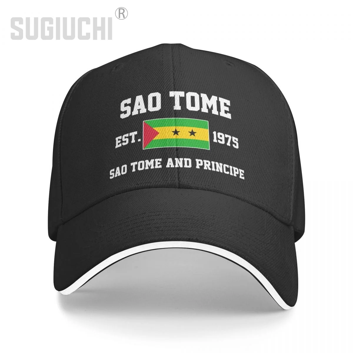 Baseball Cap Sao Tome And Principe EST.1975 Sao Tome Capital Men Women Unisex Hip Hop Sandwich Caps Snapback Golf Hat Fishing