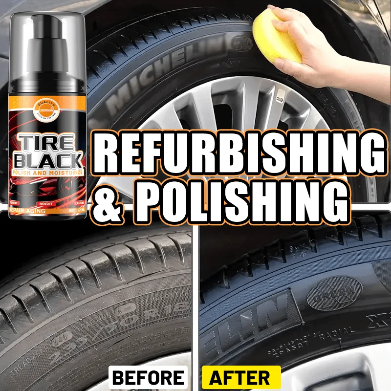 Tire Black  Tire Renewal Coating Wax Durable Protection & Repair Prevents Cracking & Whitening for Car, Bicycle,Motorcycle Tires