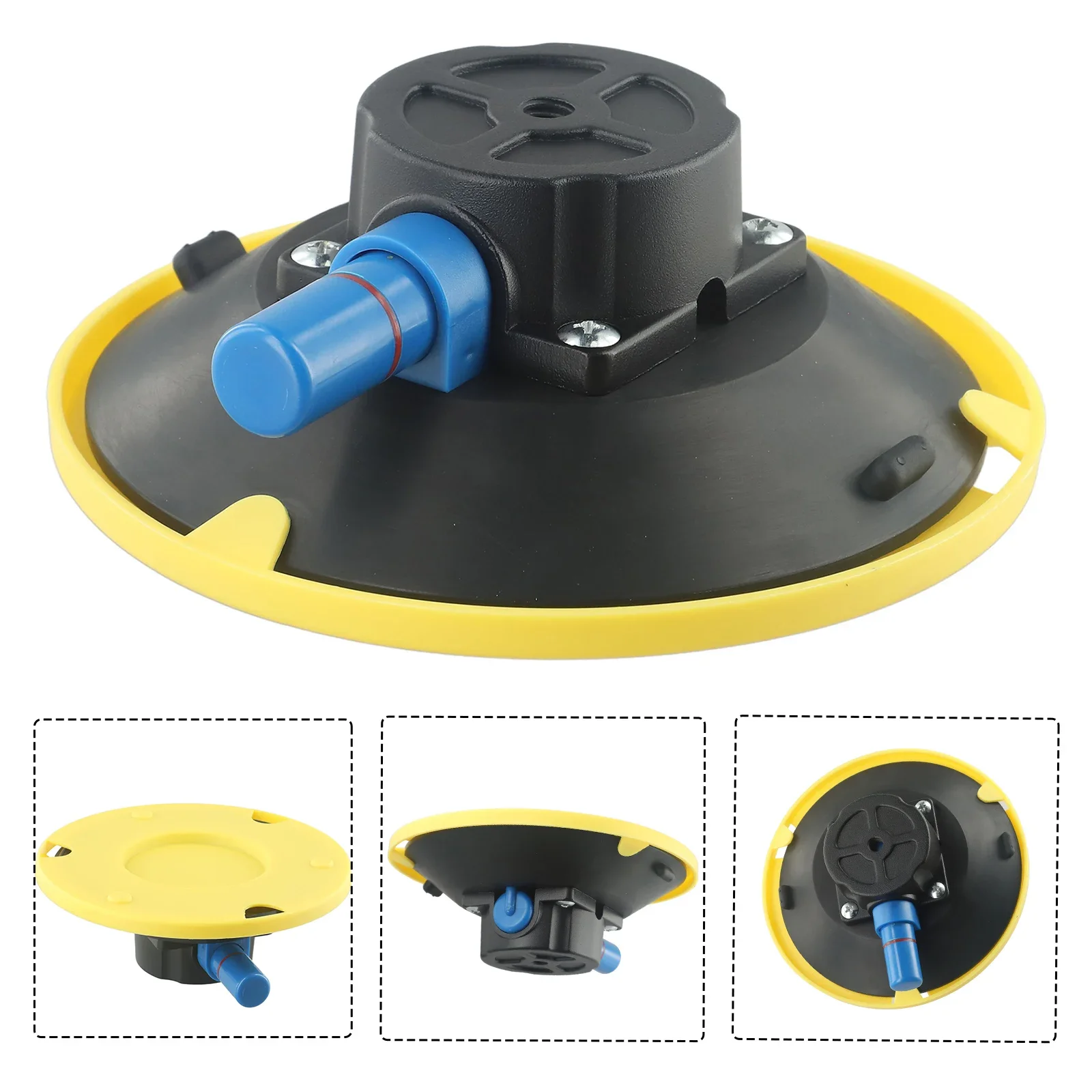 6 Inch Vacuum Suction Cups Mount Base Hand Pump Glass Sucker Auto Repair Tools Aluminum Tool Hardware Suction Cup Set Accessory