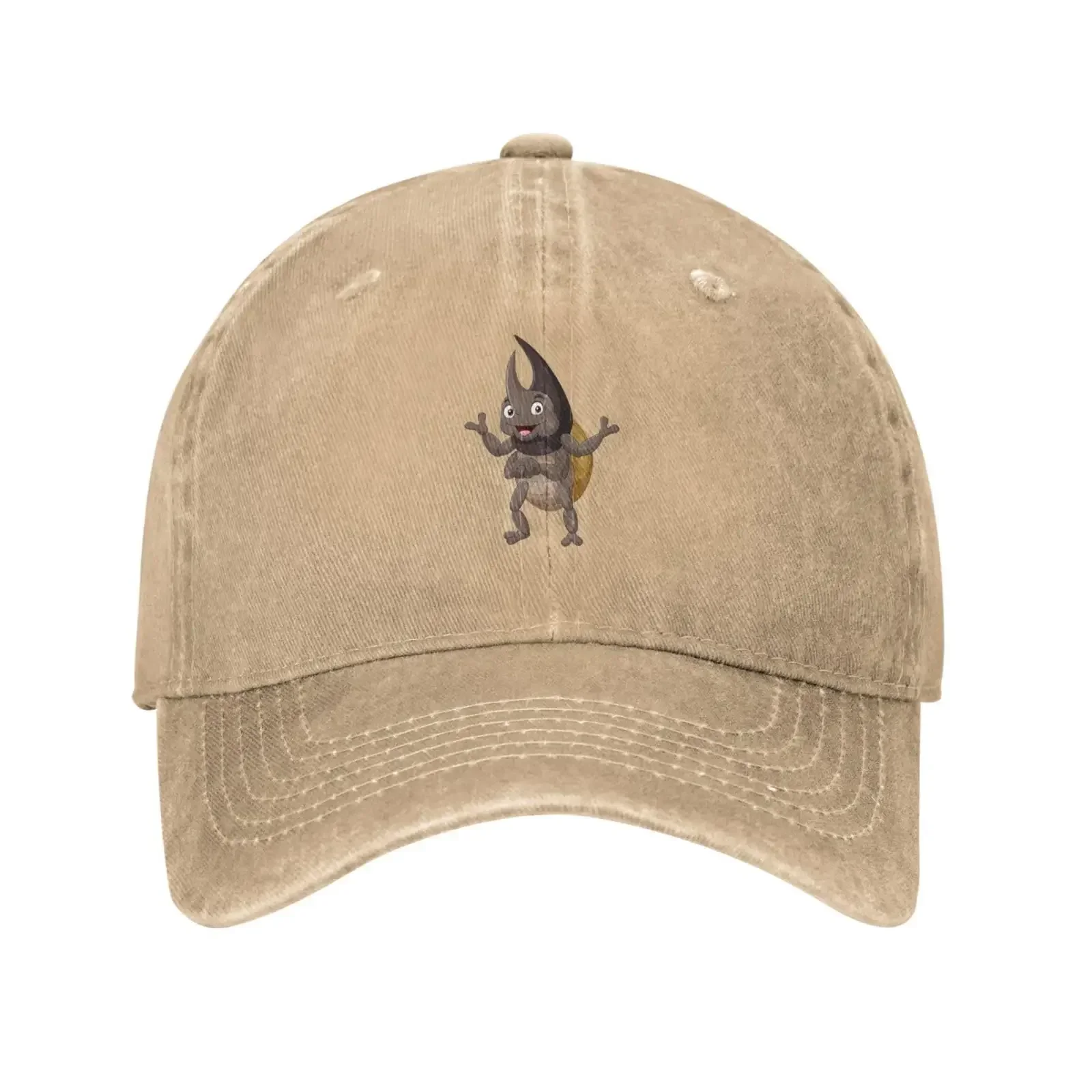 New Funny Rhino Beetle Posing Baseball Cap Women Men Hat Vintage Cowboy Hats Trucker Sun Caps