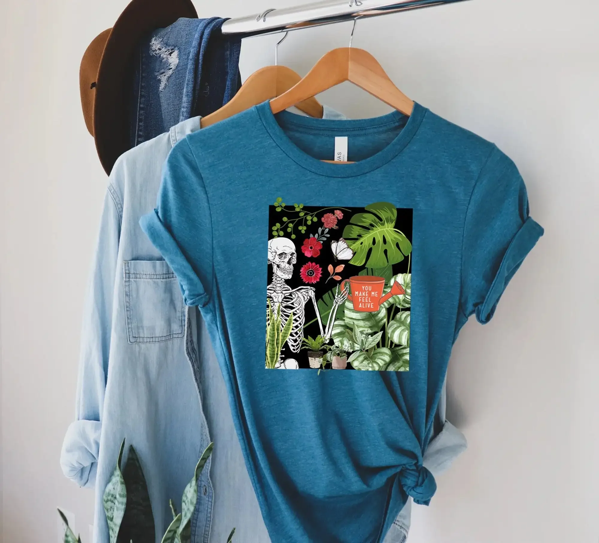 T-shirt Plant : Tu me donnes vie, pour les amoureux des plantes, les mamans et les jardiniers