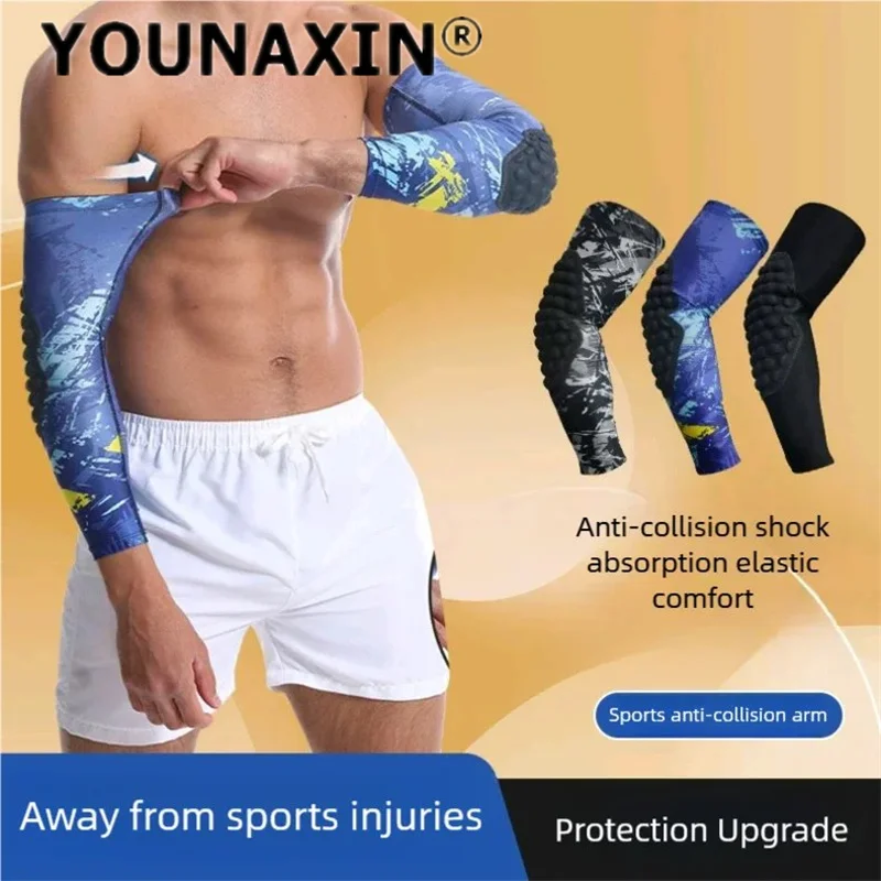 

2 Pcs Unisex Basketball Knee Pads Athlete Anti-collision Protective Gear Fitness Training Running Sports Arm Guard M L XL 2XL