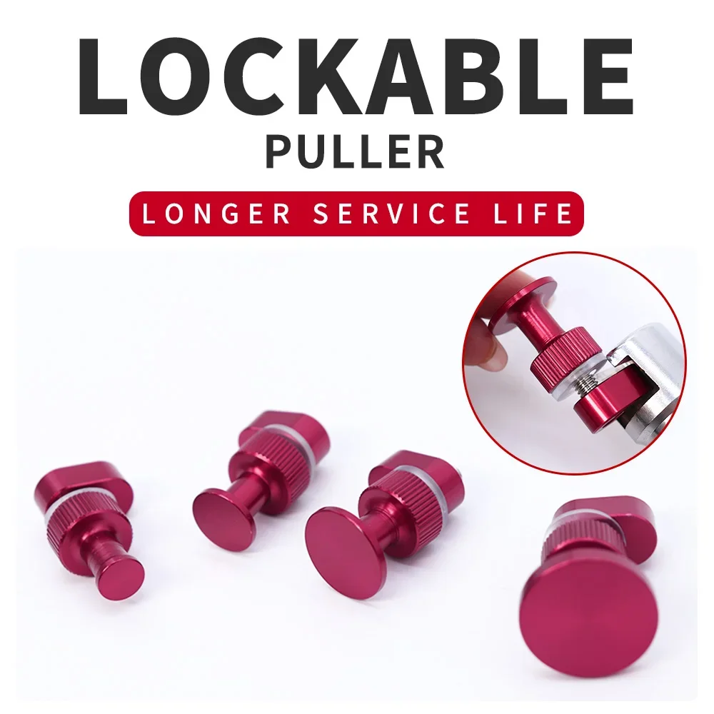 4PCS Aluminum Alloy Car Body Dent Removal Pulling Tabs Dent Remove Puller Tabs Auto Dent Repair Tools Dent Pulling Tabs for Auto