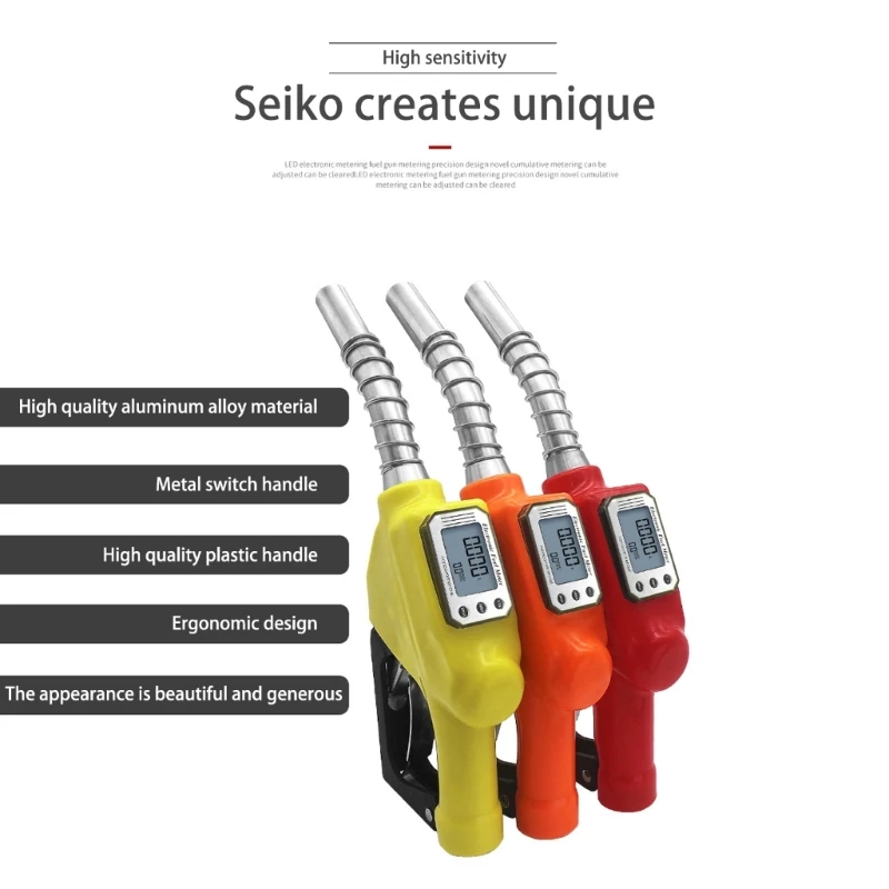 Electronic Dispenser Fuels Dispensing Meter Diesels Fuels Nozzles Fuels Diesels Oil Dispensing Tool with Flows DropShipping