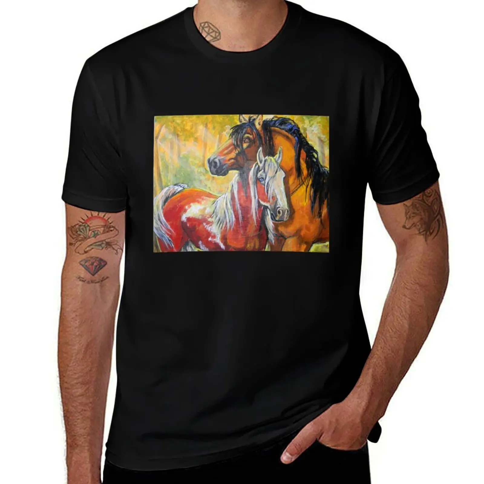 Spirit Stallion Of The Cimarron T-Shirt Comfortable Basic Crew Neck Tee T-Shirt
