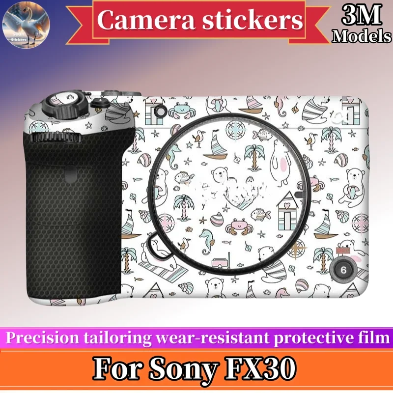 جلود FX30 لملصقات كاميرا Sony FX30، طبقة حماية، خياطة دقيقة مقاومة للاهتراء