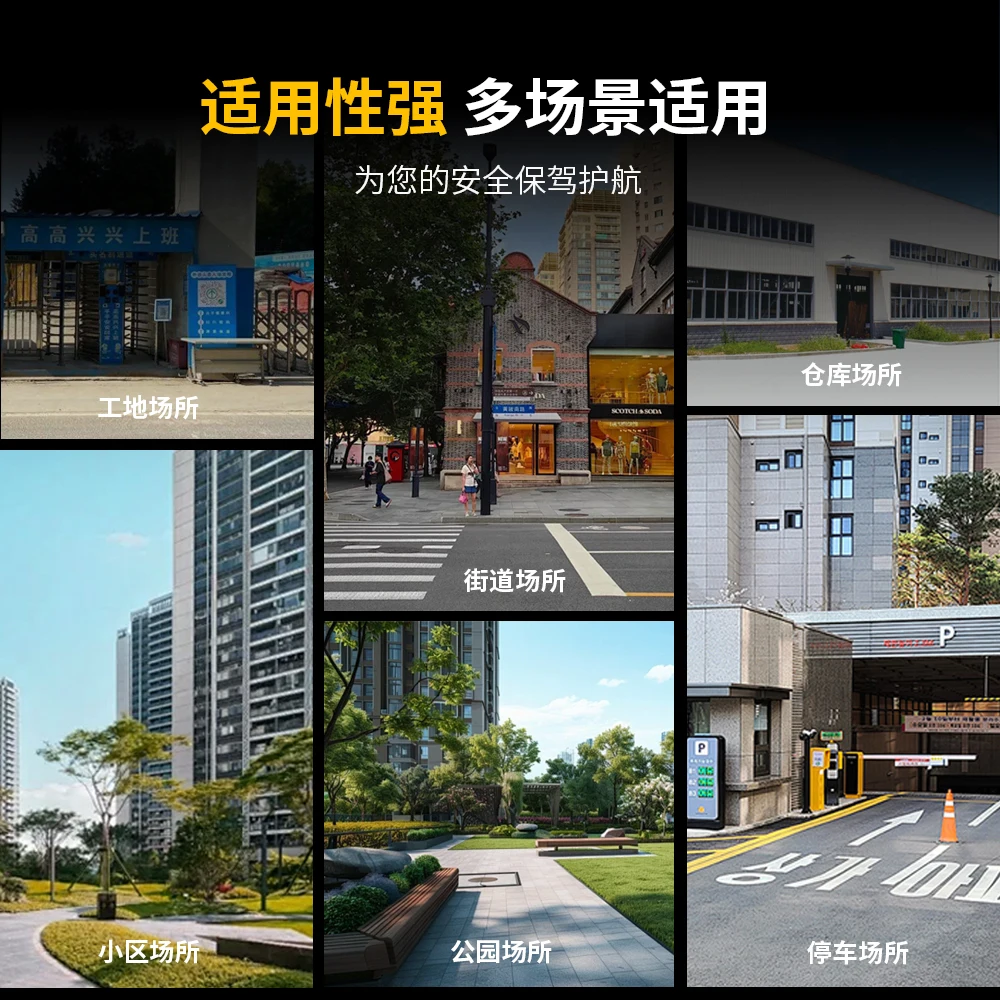 Veiligheid op de bouwplaats Solar Voice Prompter Waterdichte en stofdichte uitzendluidspreker Infrarood inductie-uitzending van het menselijk lichaam