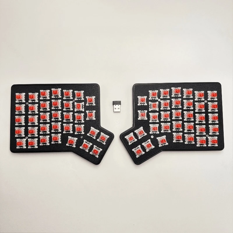 Redox 2.4G اللاسلكية سبليت لوحة المفاتيح قارورة ثلاثية الأبعاد الطباعة الساخنة مبادلة لوحة المفاتيح عدة الكمبيوتر Esports الألعاب لوحة المفاتيح الميكانيكية XDA Keycap #2