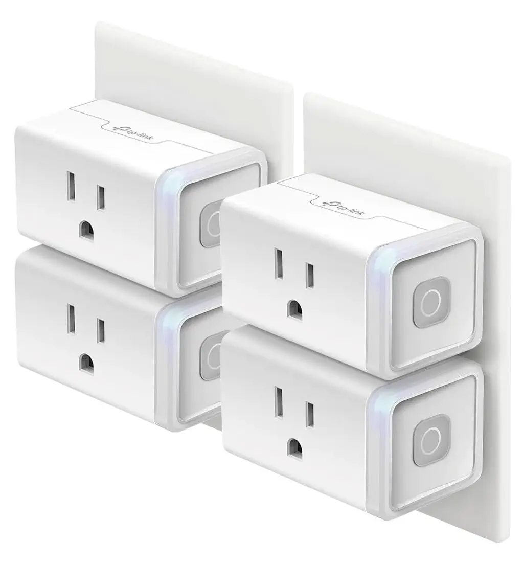 Kasa Smart Plug HS103P4, Smart Home Wi-Fi Outlet Works with Alexa, Echo, Google Home, No Hub Required, 15 Amp, UL Certified, 4-Pack, White