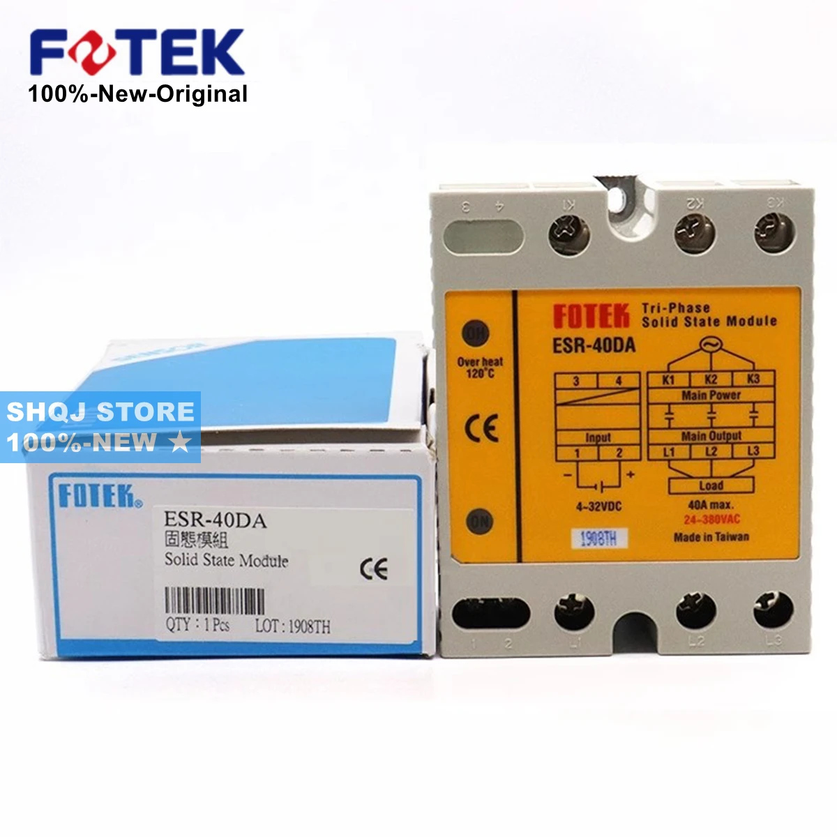 FOTEK 100%-NEW ESR-25DA ESR-40DA ESR-80DA ESR-100DA ESR-40DA-H ESR-60AA ESR-80AA-H SSR RELAY Original