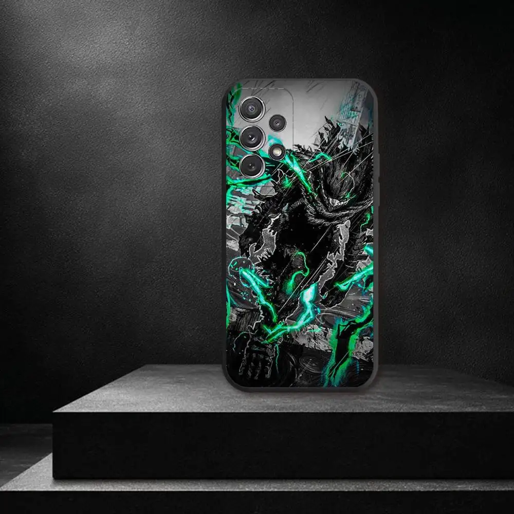 My Hero Academia D-Deku Phone Case For Samsung S 25,24,23,22,30,21,10,9,Ultra,Plus,Lite,FE,4,5G Black Soft Case