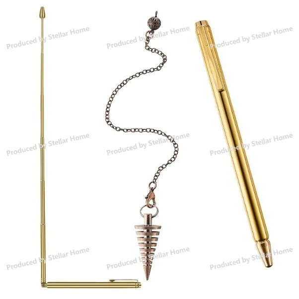 

Дайвинг-ригаль из меди и даосского маятника, 2 выдвижных супер-рижки для дайвинга с медной ручкой и 1 маятниковой подвеской