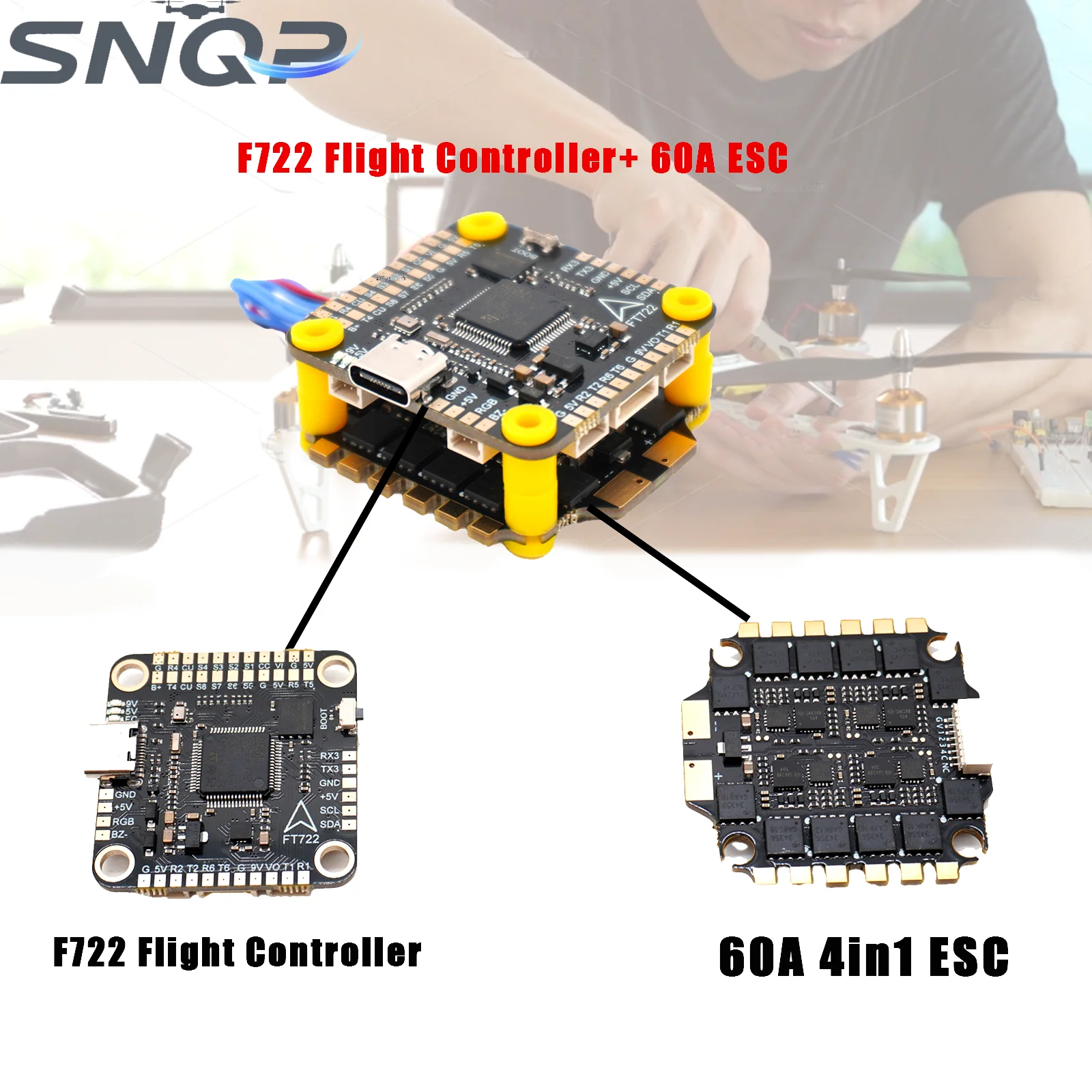 

F405 F405HD / F7 F722 / F4 V3S Plus FC + 60A 4 in 1 BLheli_S ESC batteries 30,5*30,5mm for RC Dron Racer FPV Flight Controller
