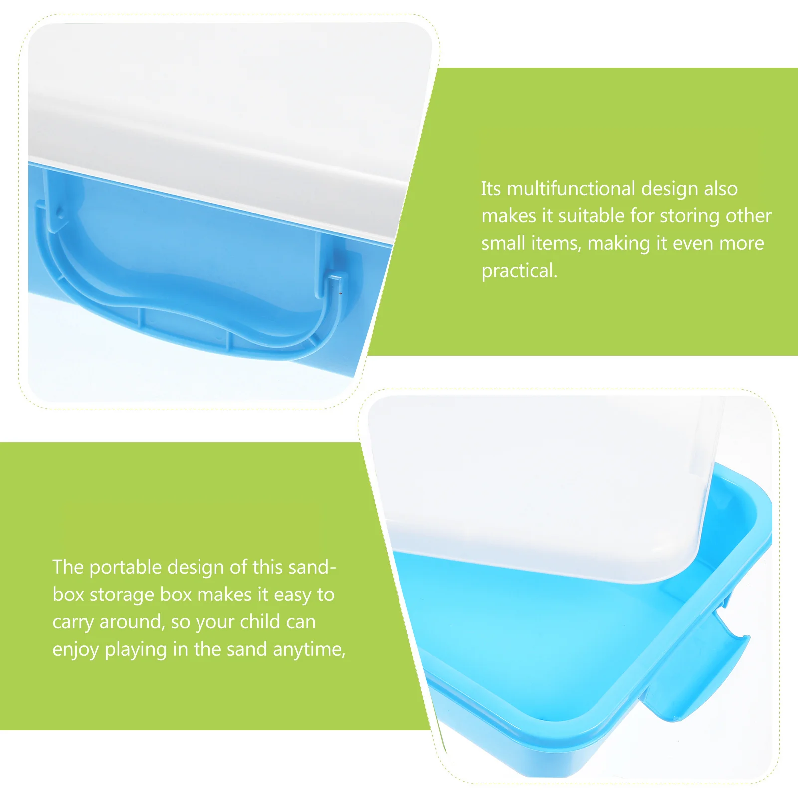 

Portable Sandbox Handheld Sand Tray with Lid Multifunctional Organizer for Small Items Outdoor Adventures Sand Tray