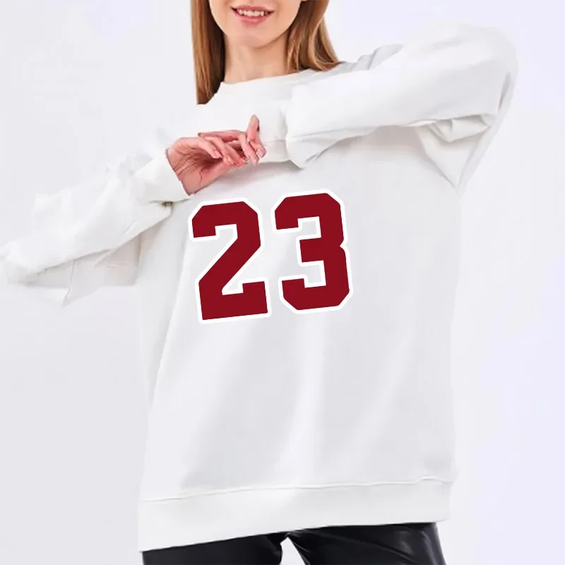 Womenโs Pullover Printing Outdoors Simplicity Sweatshirt Fashion Casual Daily High Quality Tracksuit Street Black White Clothing
