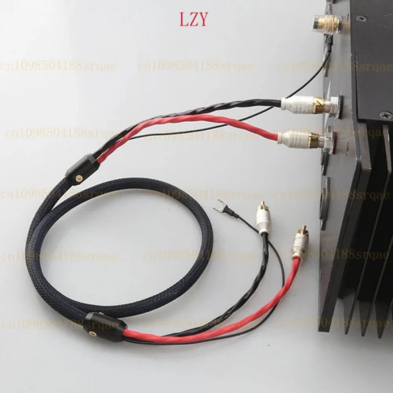 

4-way shielded Hi-Fi audio cable 2 Cinch 2 Cinch phono tonearm cable