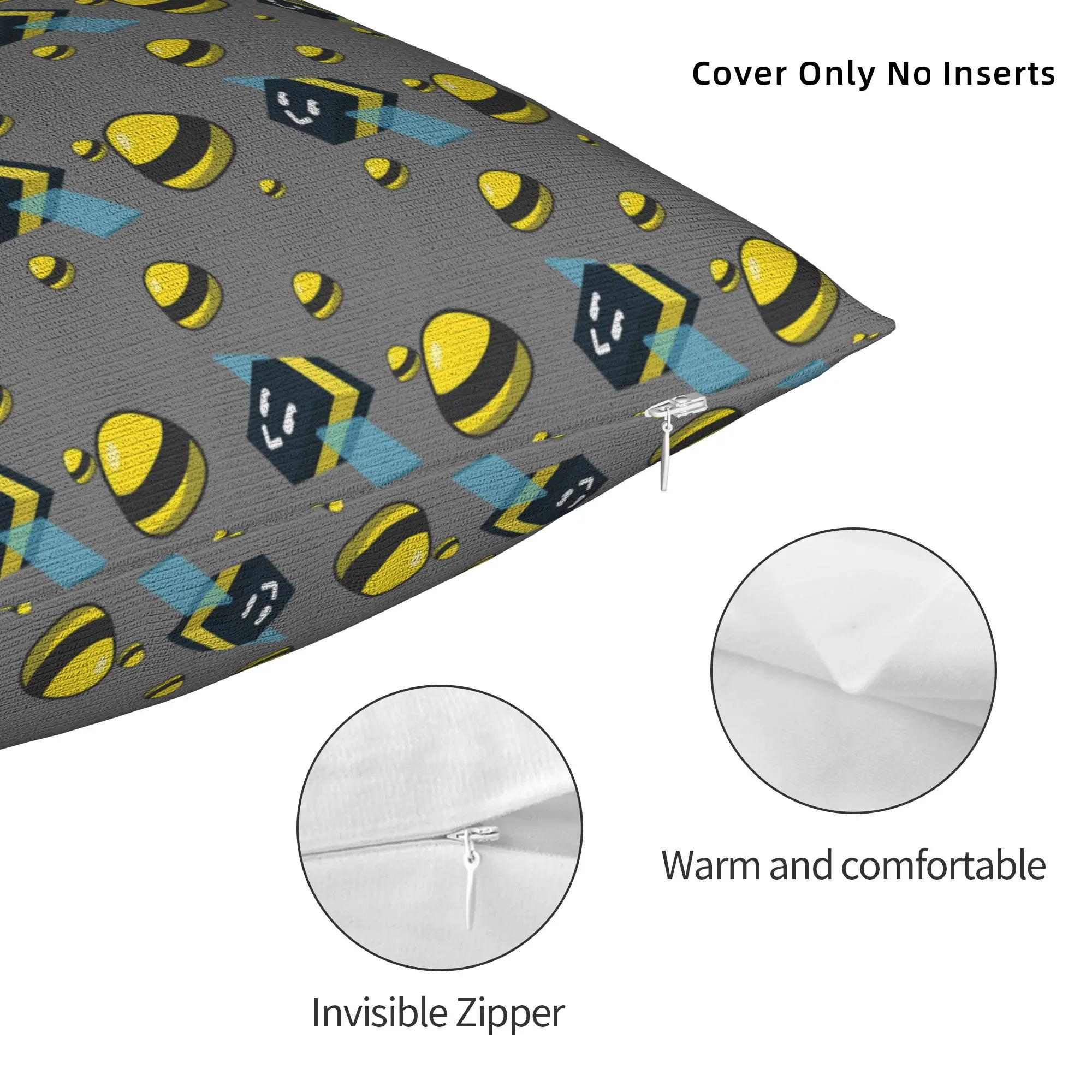 Bee Swarm Simulator Collection BSS Pillowcase Soft Polyester Cushion Cover Decorative Game Pillow Case Cover Home Drop Shipping