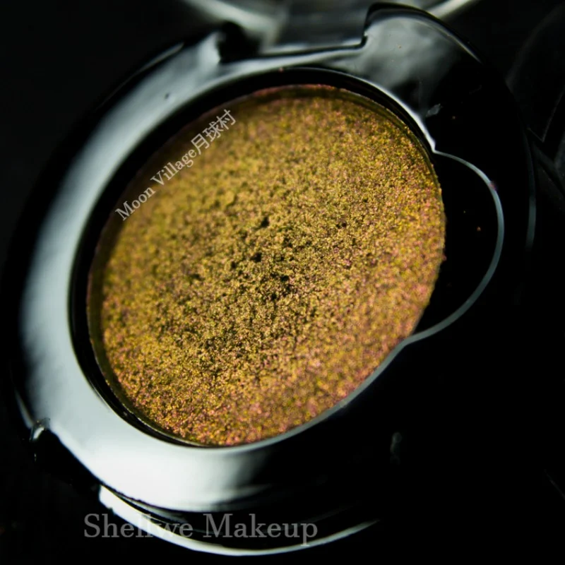 Shellwe Makeup Dazzle Duochrome High Quality Multichrome Pressed Eyeshadow Chamelon Pigments sparkly eyemakeup Moon Village 1.2G