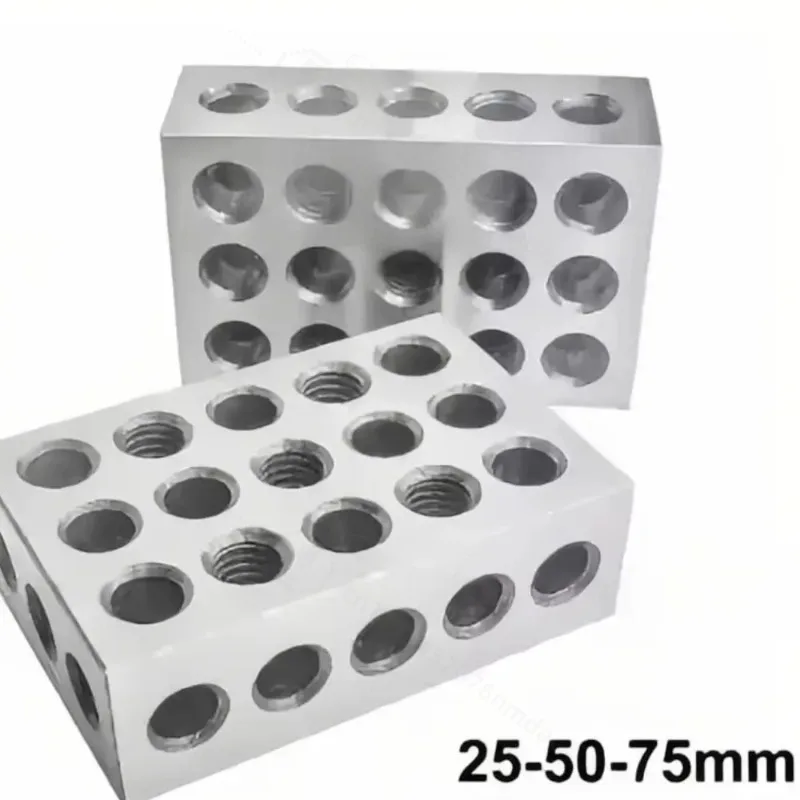 2PCs/Set 25-50-75mm Hardened Steel Blocks 0.0002
