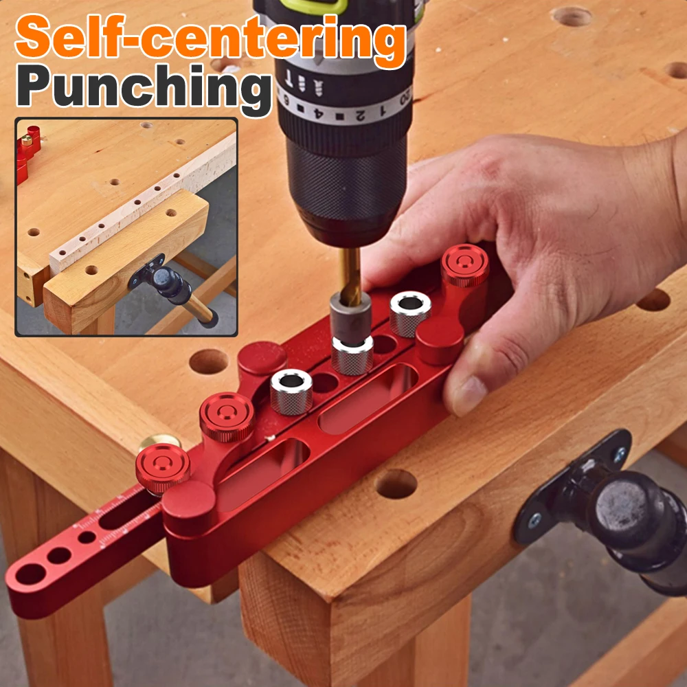 

6/8/10 мм самоцентрирующийся деревообрабатывающий дюбель, направляющая для сверла, перфоратор для деревянных дюбелей, набор инструментов для столярных работ