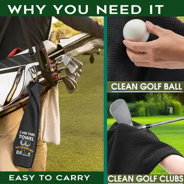 Funny Microfiber Premium Golf Towel, Embroidered Golf Towels for Golf Bags for Men&Women, Golf Accessories for Men Golfers Dad 2 Funny Microfiber Premium Golf Towel, Embroidered Golf Towels for Golf Bags for Men&Women, Golf Accessories for Men Golfers Dad 2