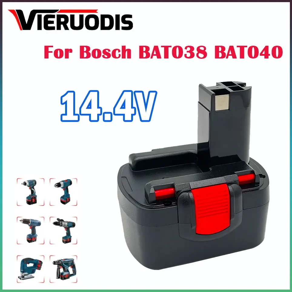 For Bosch 14.4V 4.8AH/6.8AH/9.8AH Battery For Bosch D70745 2607335273 BAT038 BAT040 BAT140 BAT041 Power Tool Battery