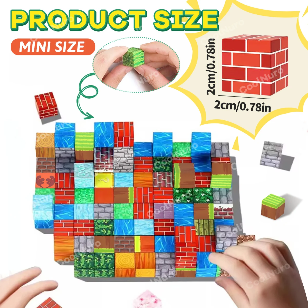 La forêt animale jouet de bloc de construction magnétique convient aux ensembles de jouets de blocs de construction éducatifs pour les adolescents âgés de 3 ans et plus.