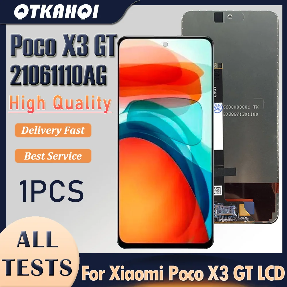 6.6 inch For Xiaomi Poco X3 GT LCD 21061110AG Display With Frame