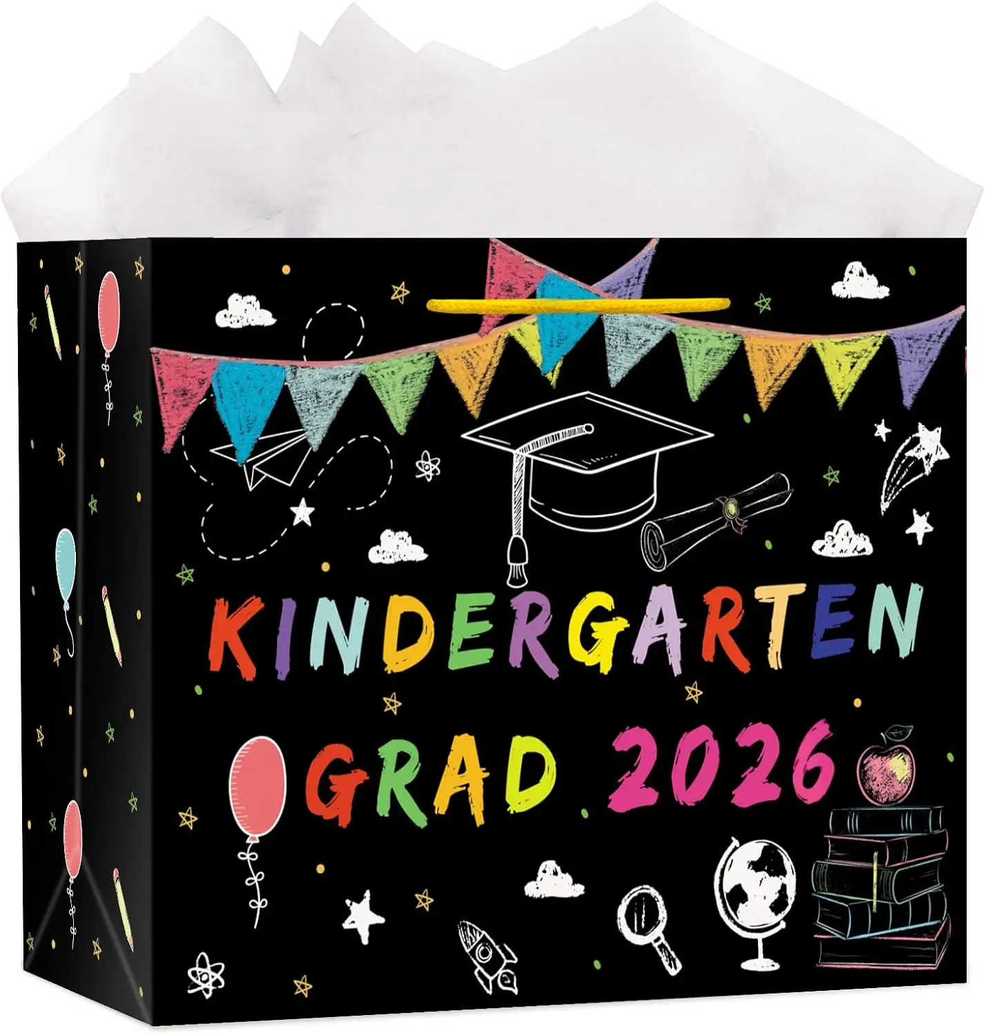 Kindergarten Graduation Gift Bag with Tissue Paper