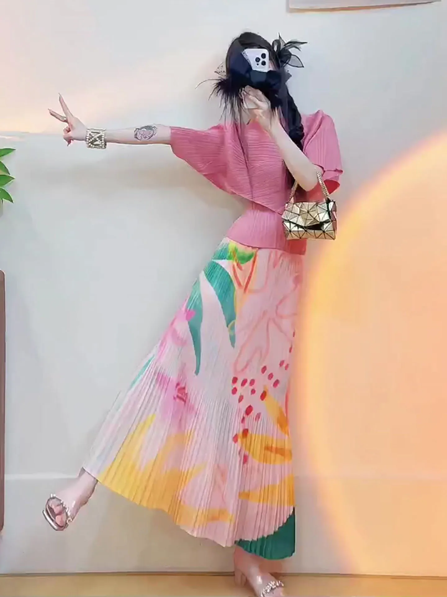 Chic Pink Floral Pr…