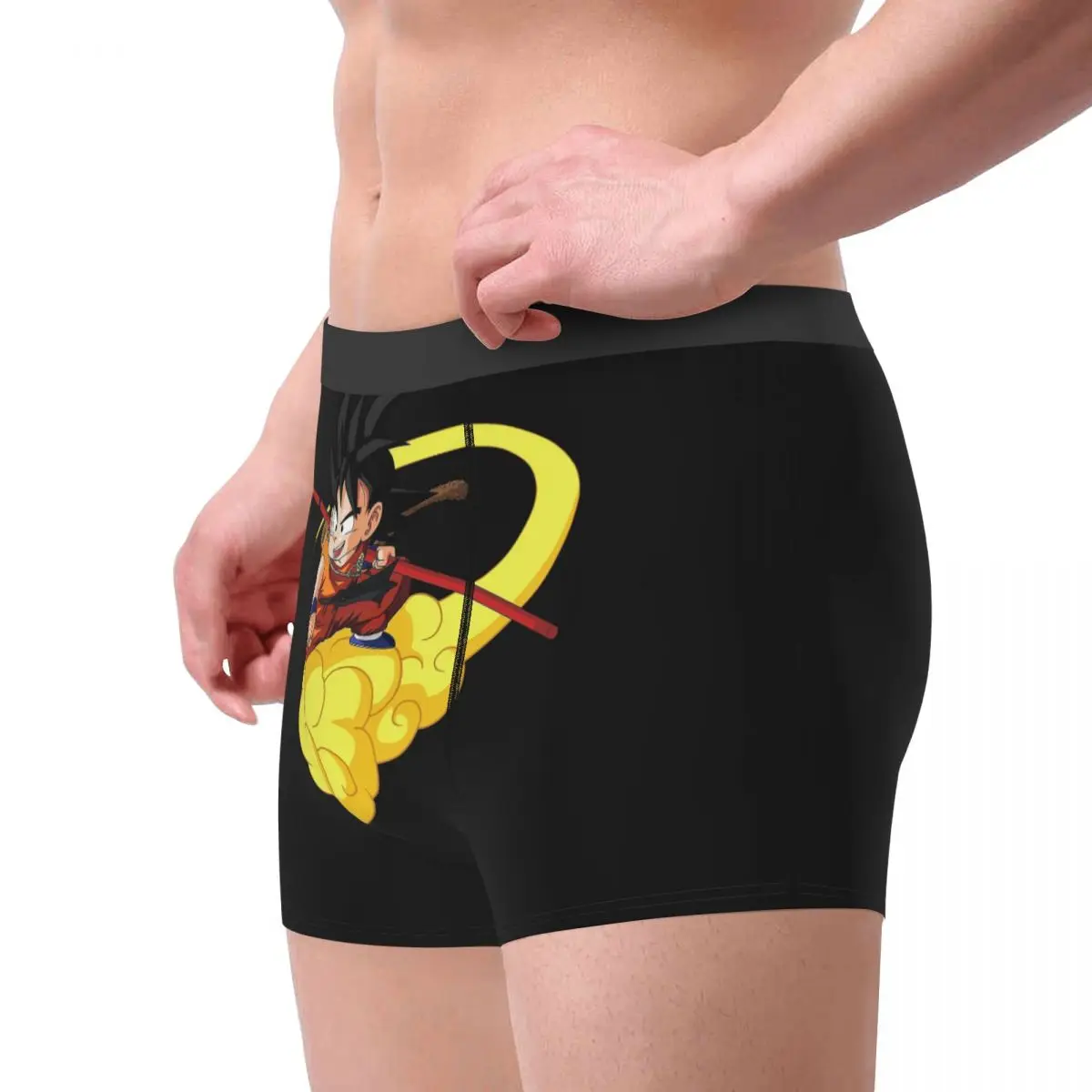 Men Goku With Flying Nimbus Dragon Ball Underwear DBZ Humor Boxer Shorts Panties Male Soft Underpants