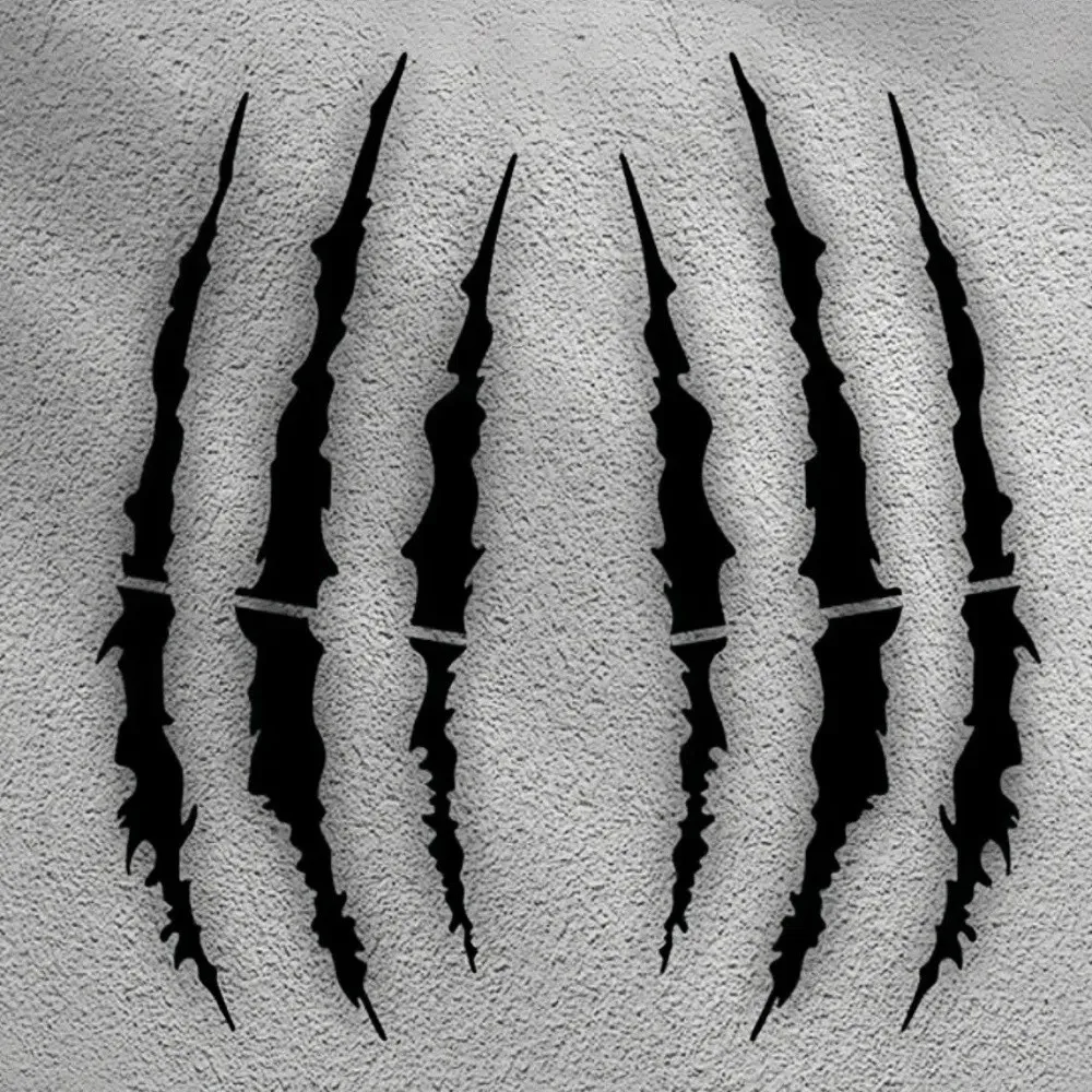 Demon Claw Motorcycle Stickers Vinyl Covering Scratches Helmet Stickers Solid Color DIY Car Vinyl Stickers Vehicle Decoration