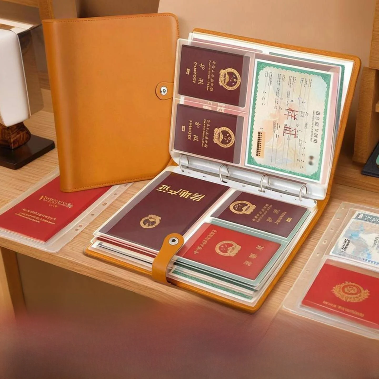 porta-documenti-trasparente-per-uso-familiare-album-a4-per-fogli-sfusi-cartella-per-cartoline-organizzatore-per-archiviazione