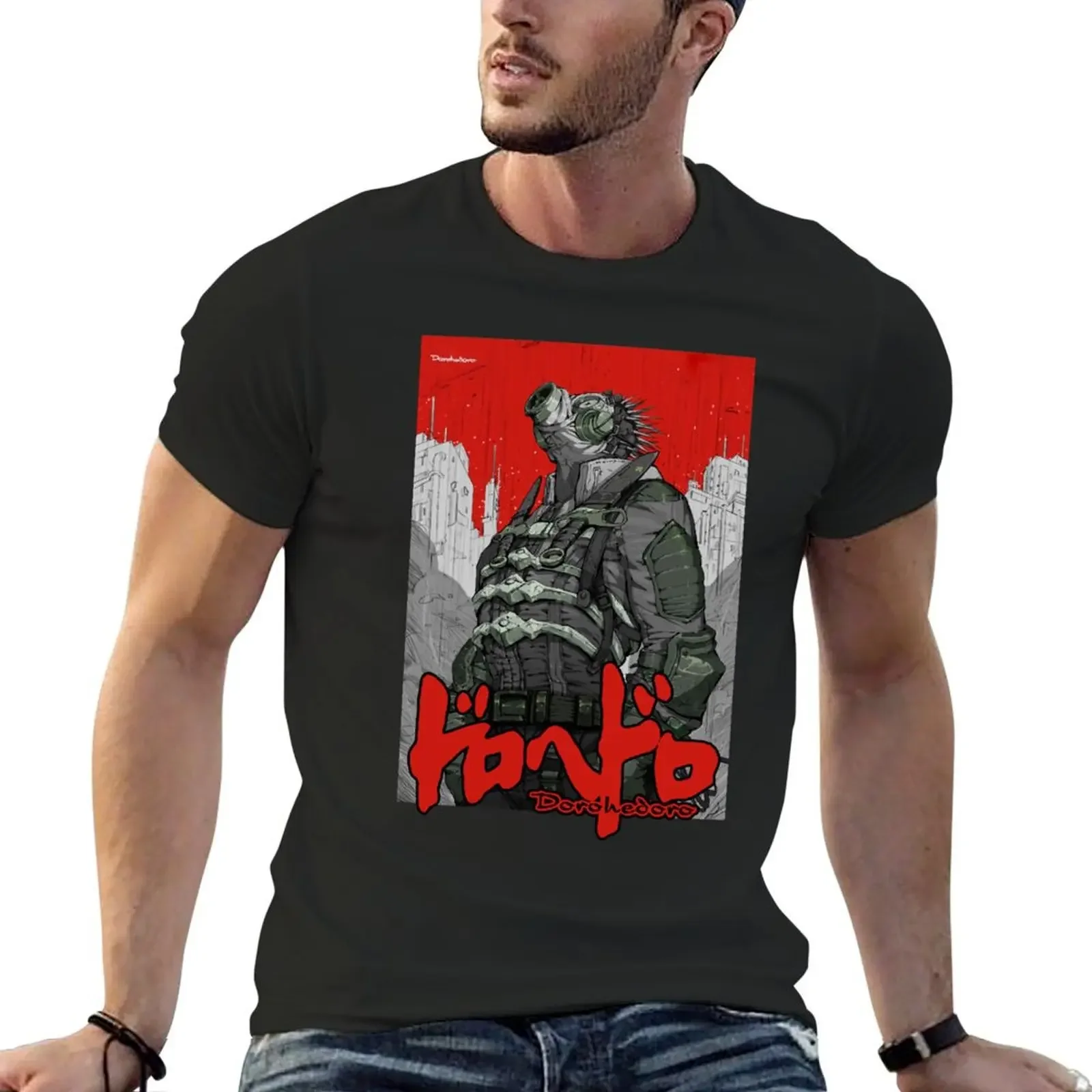 Dorohedoro Kaiman Q T-Shirt animal prinfor boys customizeds vintage clothes man clothes designer t shirt men