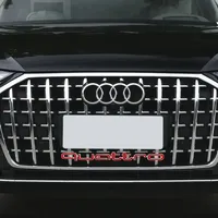 3D ABS Car Front Grille Emblem for Audi Quattro Logo RS6 S3 S5 S7 Q4 Q5 RS7 A6 RS4 A7 A8 Q3 A3 A4 A5 Q7 RS3 RS5 Accessories