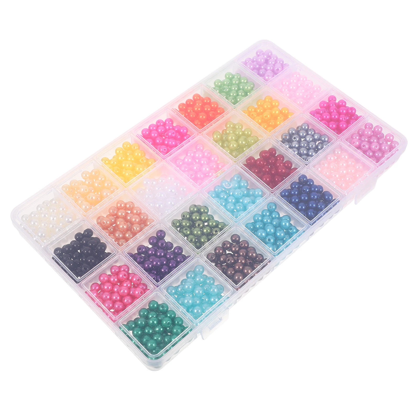 

1960Pcs Faux Pearl Beads 6mm Assorted Colors Round Spacer Beads for Jewelry Making Bracelets DIY Crafting Accessories