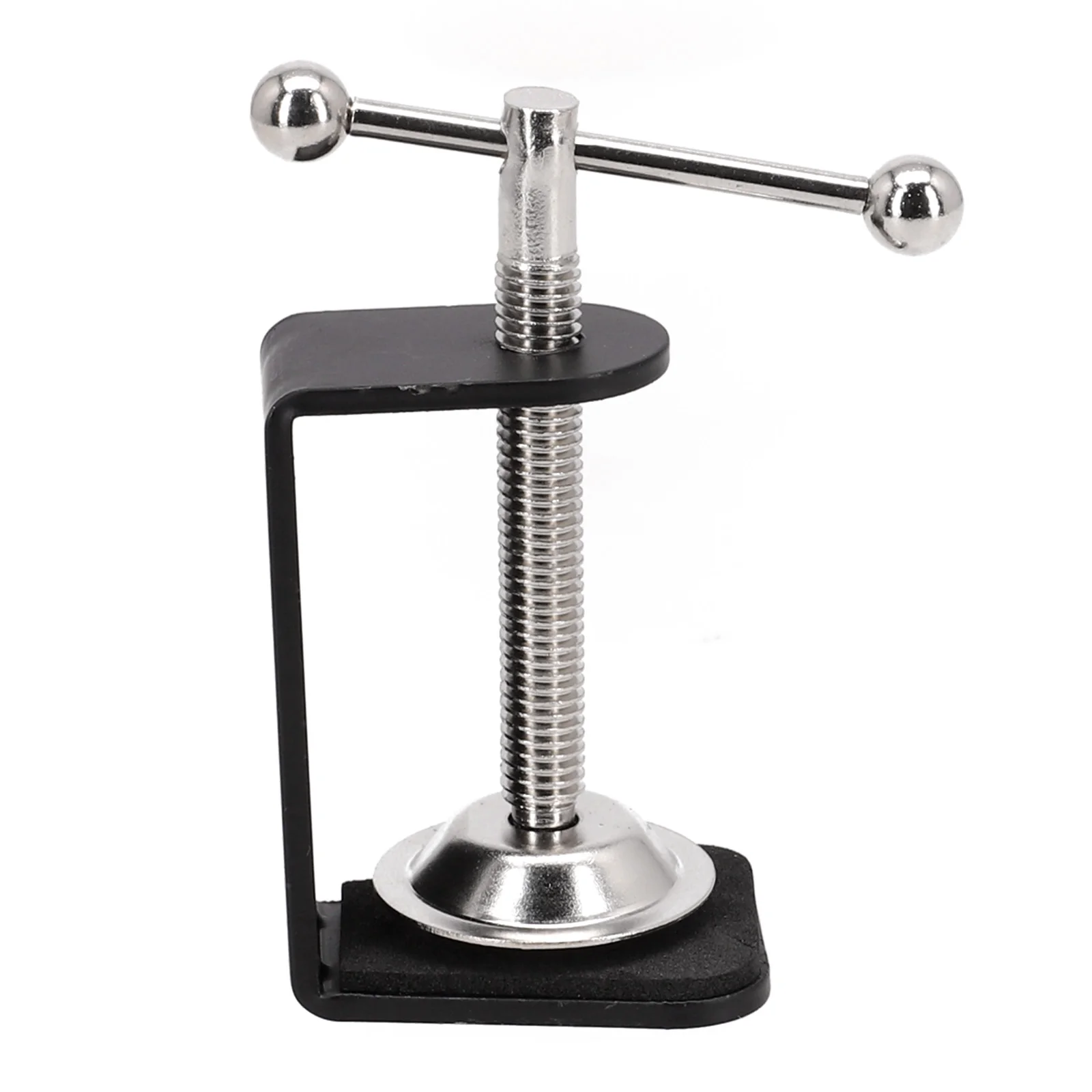 Metal C Shape Table Mount Clamp For Microphone Stand For Fittings Heavy-Duty Stainless Steel Construction With Non-Slip Pad