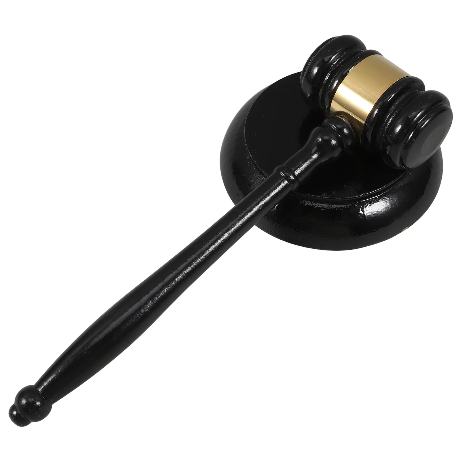 Martillo de madera maciza para niños, bloque de sonido, martillo de cancha para juez, abogado, subasta, mazo de madera, juego de rol, escritorio, 1 Juego