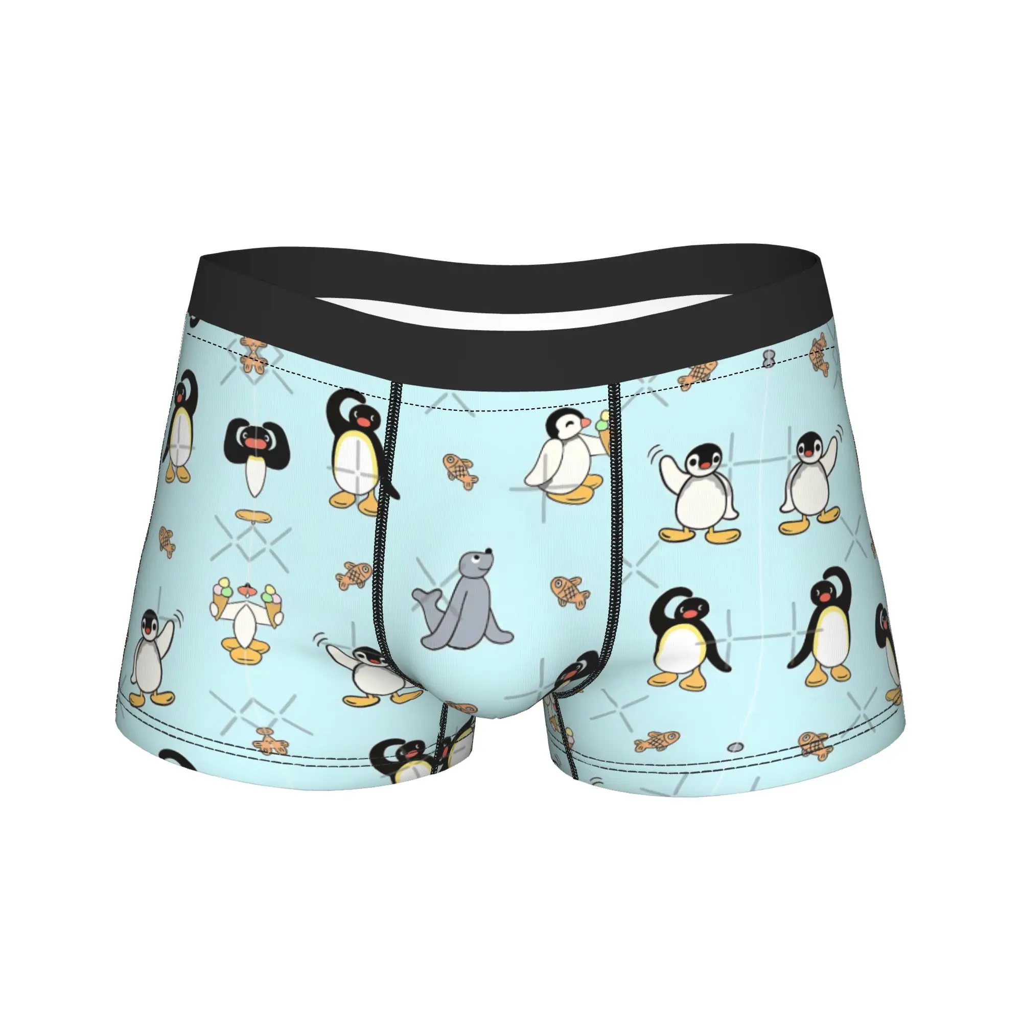 Pingus cartoon penguin Merch Boxers Shorts Funny Underwear  Boxer Pants Gag Gifts For Men