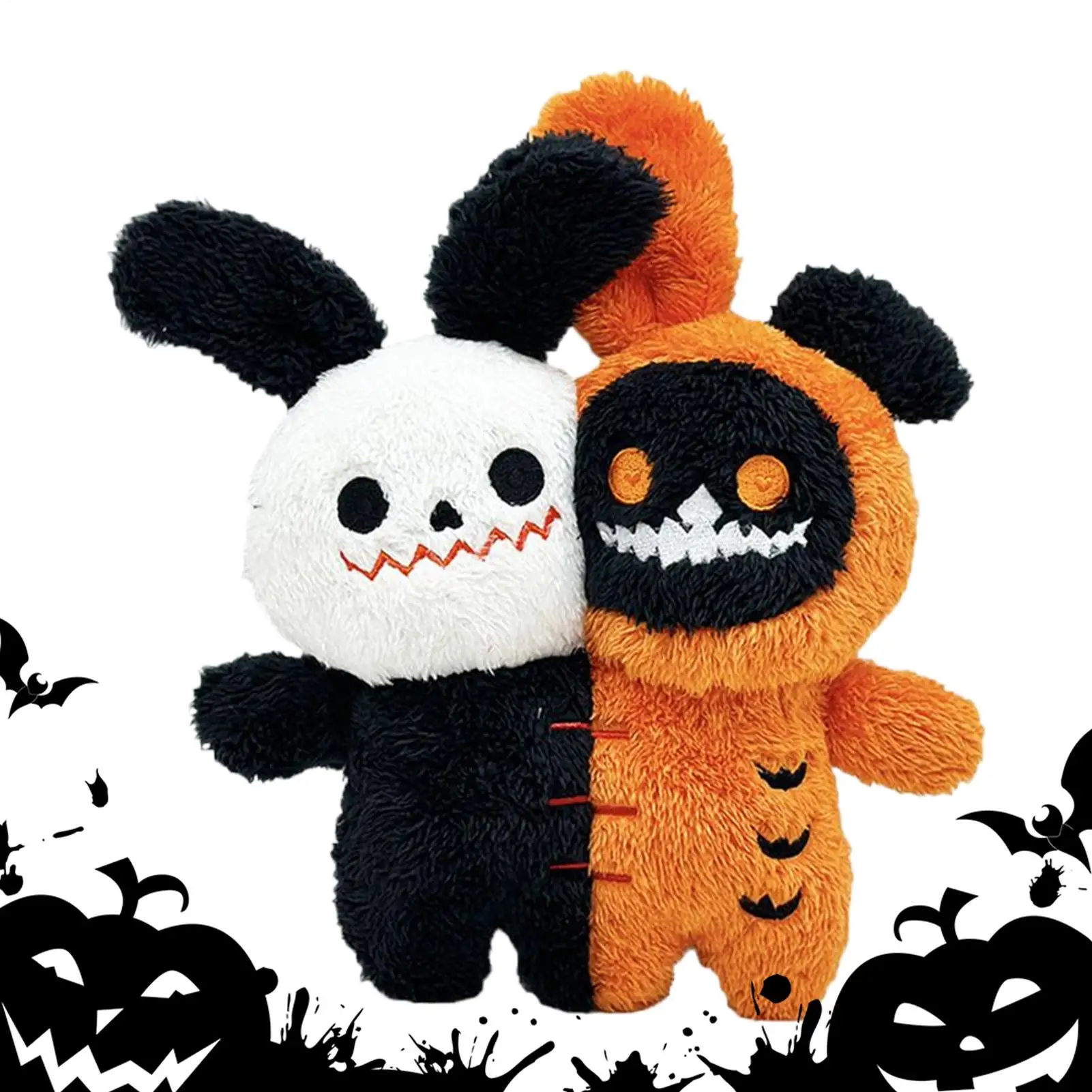 

NEW Halloween Double-headed Ghost Plush Toy Double Headed Ghost Cartoon Doll Cute Tricky Plush Toys Halloween Gift