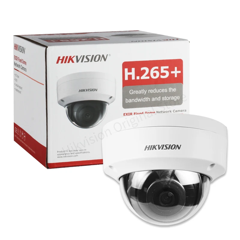 Imagem -06 - Hikvision-câmera Dome Impermeável Resistente a Vândalo Visão Noturna Inteligente H.265 Mais Ds2cd1143g0-i 4mp Ip67 Ik10 2k 30m