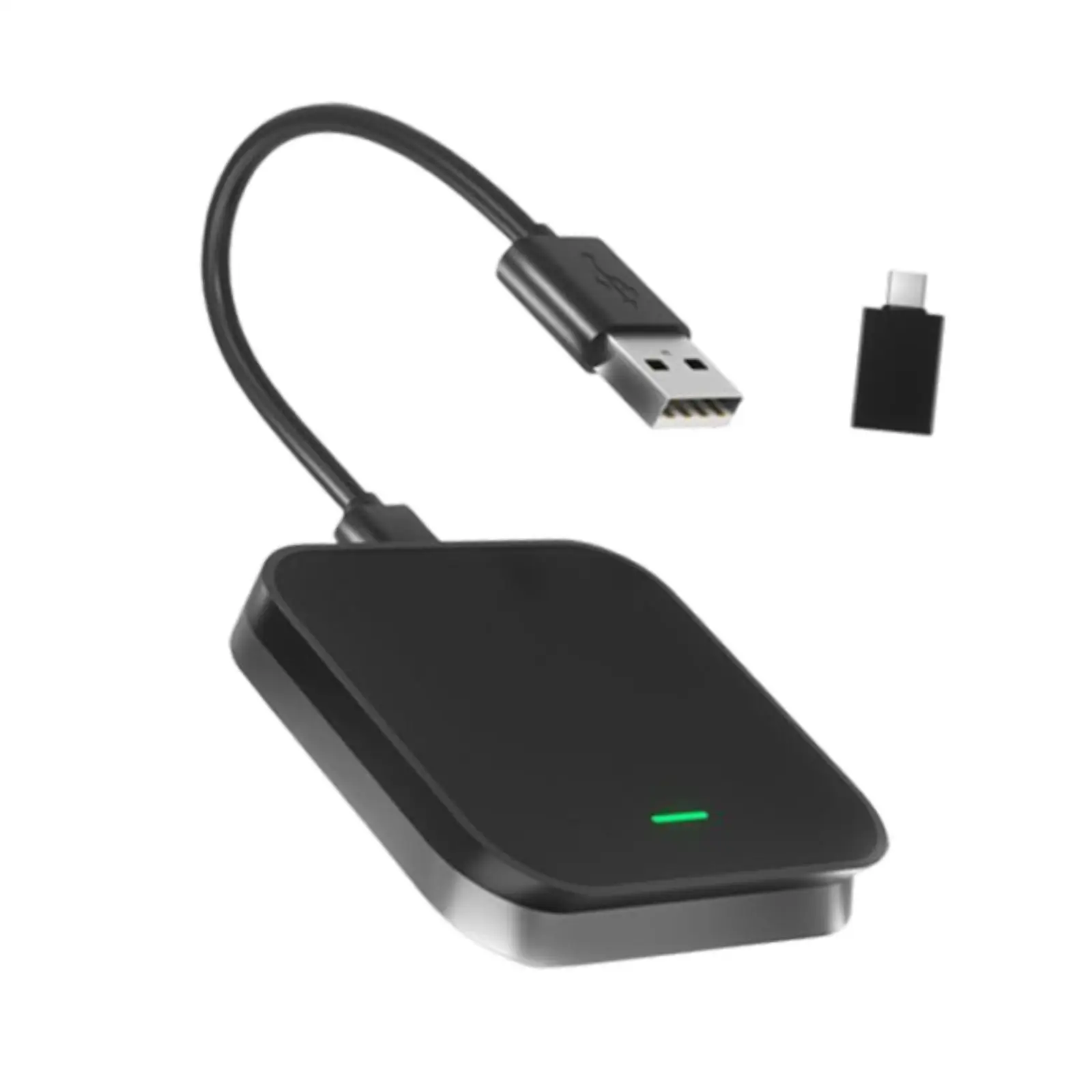 Wireless Car Adapter Connection Easy to Use Compact Vehicle Plug and Play