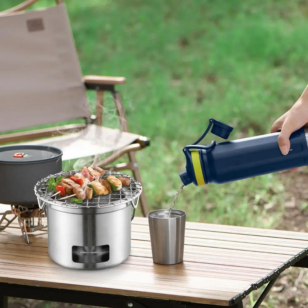 mini brazier stand for camping  household